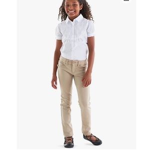 French Toast Skinny Stretch Uniform Khaki Pants